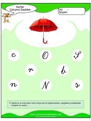 Ş Sesi Çalışma Sayfaları